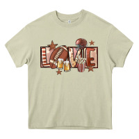 Mossy football love Heavy Core Tee - FaDigitalArtStudio