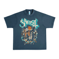 Midnight Navy ghost   impera maestro t shirt Urban Heavy Tee - linhVisuals