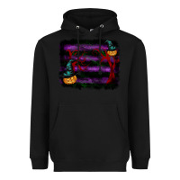 Black halloween witch hat backround Heavyweight Hoodie - RanaPortraitStore