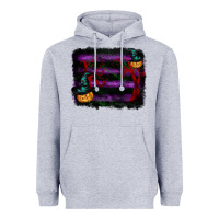 Heather Grey halloween witch hat backround Heavyweight Hoodie - RanaPortraitStore