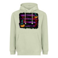 Matcha halloween witch hat backround Heavyweight Hoodie - RanaPortraitStore