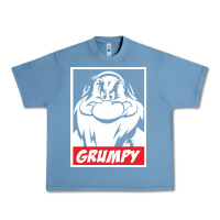 Pebble Blue grumpy funny Urban Heavy Tee - linhVisuals