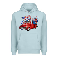 Blue Mist american truck 4th of july Premium Hoodie - BarkalooDesign