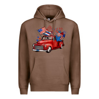 Chestnut american truck 4th of july Premium Hoodie - BarkalooDesign