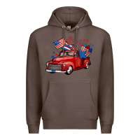 Coffee american truck 4th of july Premium Hoodie - BarkalooDesign