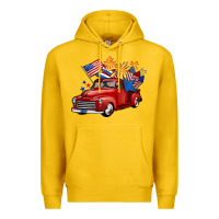 American Truck 4th Of July Premium Hoodie | Teevron
