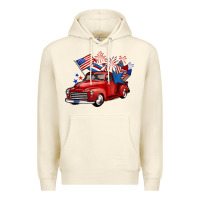 Sandshell american truck 4th of july Premium Hoodie - BarkalooDesign