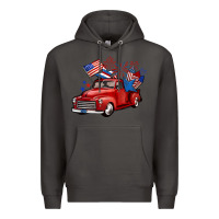 Smoke american truck 4th of july Premium Hoodie - BarkalooDesign