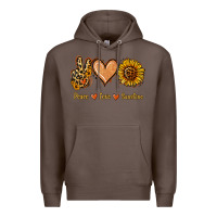 Coffee Peace Love Sunshine Premium Hoodie - Jasminsmagicworld