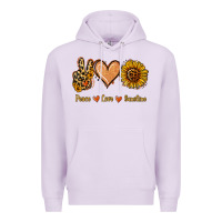 Lilac Peace Love Sunshine Premium Hoodie - Jasminsmagicworld