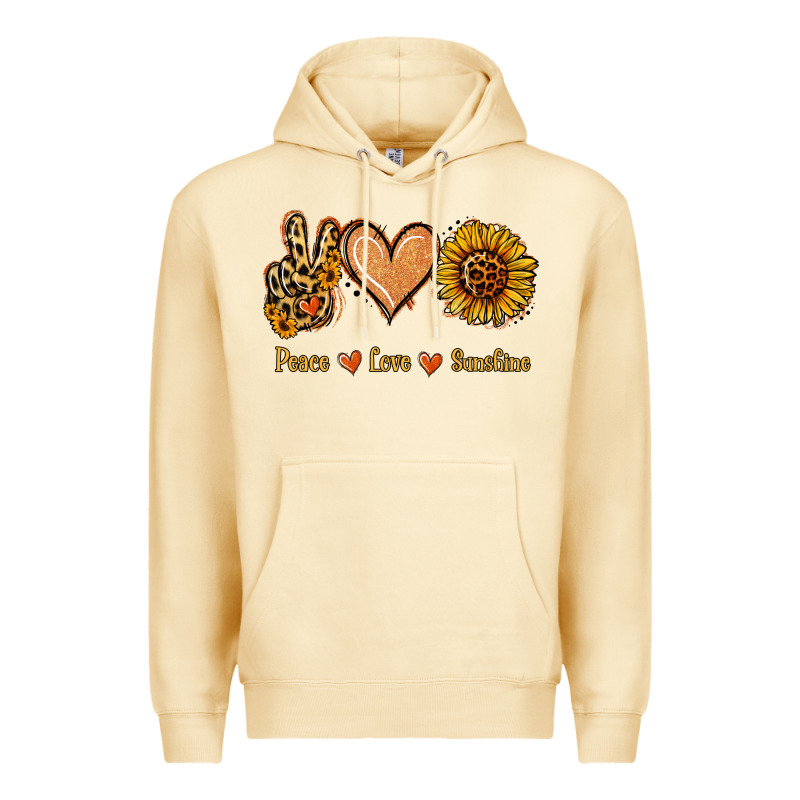Peace Love Sunshine Premium Hoodie by Jasminsmagicworld | Teevron