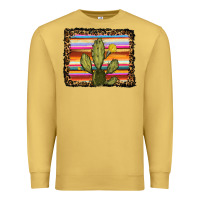 Antique Gold serape leopard cactus Premium Sweatshirt - RanaPortraitStore