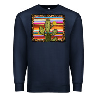 Navy serape leopard cactus Premium Sweatshirt - RanaPortraitStore