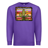 Purple serape leopard cactus Premium Sweatshirt - RanaPortraitStore