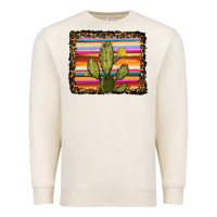 Sandshell serape leopard cactus Premium Sweatshirt - RanaPortraitStore