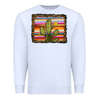 White serape leopard cactus Premium Sweatshirt - RanaPortraitStore