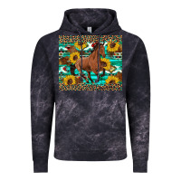 Cloud Black western horse sunflowers Vintage Hoodie - Artiststas