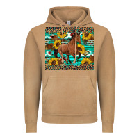 Vintage Camel western horse sunflowers Vintage Hoodie - Artiststas