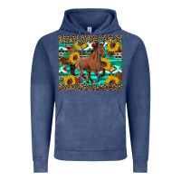 Vintage Denim western horse sunflowers Vintage Hoodie - Artiststas