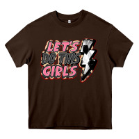 Chocolate Brown let's do this girls soccer Heavy Core Tee - FaDigitalArtStudio