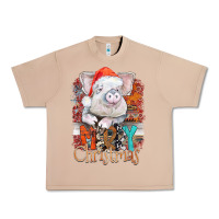 Burro merry Christmas pig Urban Heavy Tee - CowhideDigitalArt