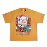 Peanut Butter merry Christmas pig Urban Heavy Tee - CowhideDigitalArt
