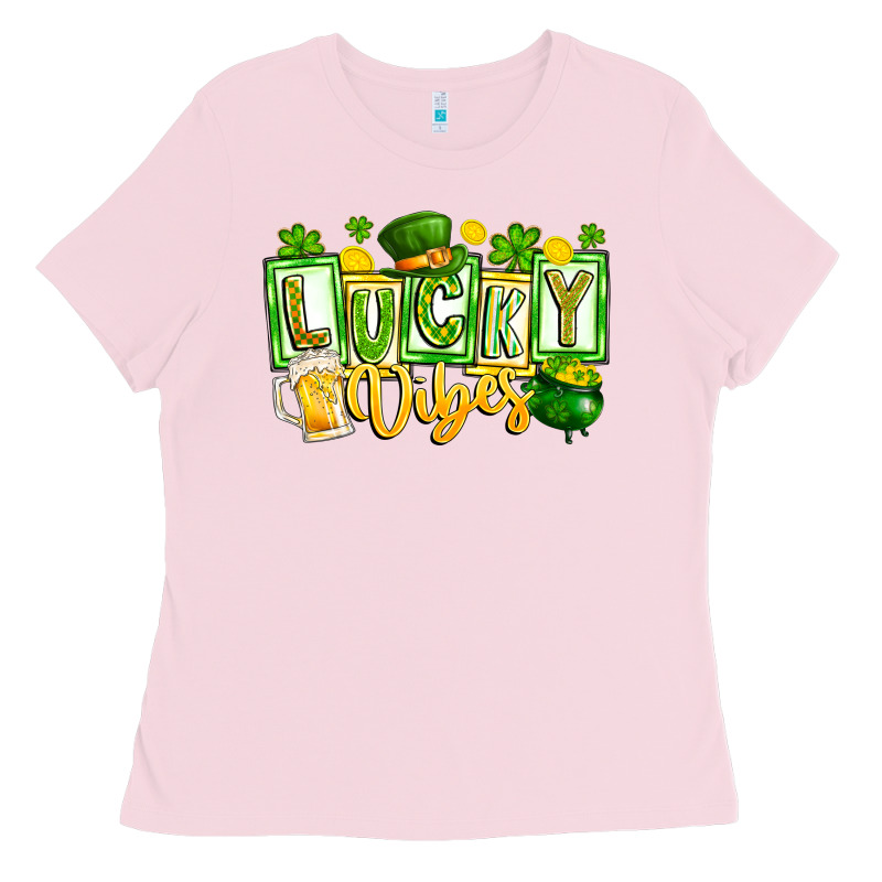 Lucky Vibes Ladies Tee by CowhideDigitalArt | Teevron