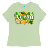 Matcha Lucky Vibes Ladies Tee - CowhideDigitalArt