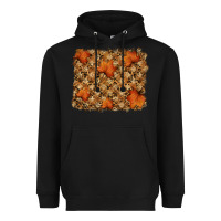 Black autumn leafe backround Heavyweight Hoodie - RanaPortraitStore