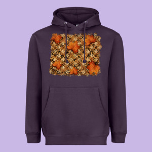 Autumn Leafe Backround Heavyweight Hoodie Designed By Ranaportraitstore