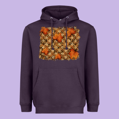 Autumn Leafe Backround Heavyweight Hoodie Designed By Ranaportraitstore