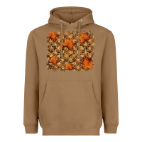 Toasted Coconut autumn leafe backround Heavyweight Hoodie - RanaPortraitStore