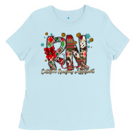 Baby Blue RN Licensed Practical Nurse Ladies Tee - CowhideDigitalArt