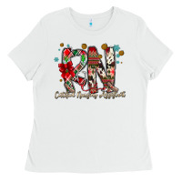 White RN Licensed Practical Nurse Ladies Tee - CowhideDigitalArt