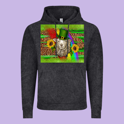 St Patricks Sheep Sunflowers Rainbow Serape Leopard Glitter Vintage Hoodie Designed By Artiststas