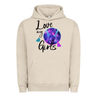 Pigment French Oak I Love My Softball Girl Urban Hoodie - Bettercallsaul