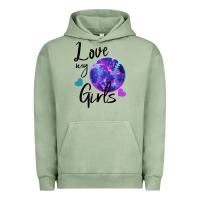 Pigment Oil Green I Love My Softball Girl Urban Hoodie - Bettercallsaul