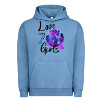 Pigment Pebble Blue I Love My Softball Girl Urban Hoodie - Bettercallsaul