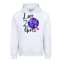White I Love My Softball Girl Urban Hoodie - Bettercallsaul