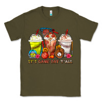Army Green It's Game Day Y'all Softball,Baseball,Basketball C Classic Tee - FaDigitalArtStudio