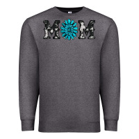 Charcoal Heather cowhide with gemstone Premium Sweatshirt - RanaPortraitStore