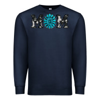 Navy cowhide with gemstone Premium Sweatshirt - RanaPortraitStore