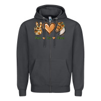 Smoke Peace Love Horses Zipper Hoodie - Jasminsmagicworld