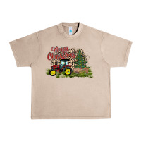 French Oak merry Christmas tractor tree Urban Heavy Tee - CowhideDigitalArt