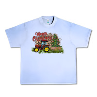 Grape Ice merry Christmas tractor tree Urban Heavy Tee - CowhideDigitalArt