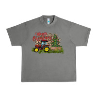 Tornado merry Christmas tractor tree Urban Heavy Tee - CowhideDigitalArt