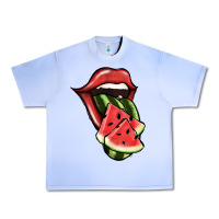 Grape Ice Watermelon Tongue Urban Heavy Tee - Jasminsmagicworld