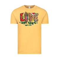 Vintage Mustard Love ComeDown Luke 2.11-2 Vintage Tee - CowhideDigitalArt