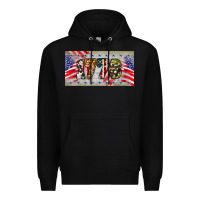 Black 1776 4th of july license plate Premium Hoodie - BarkalooDesign