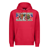 Cardinal 1776 4th of july license plate Premium Hoodie - BarkalooDesign